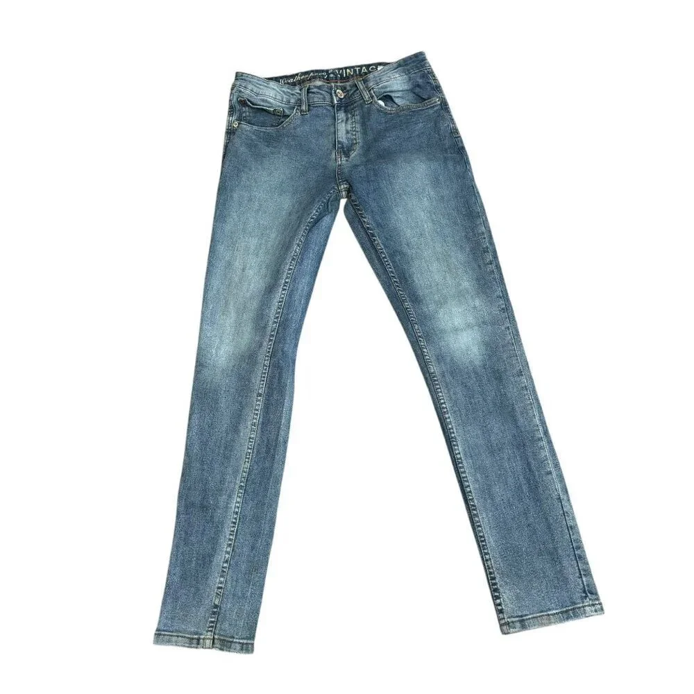 Weatherproof Vintage Skinny Fit Women's Blue Denim 32 x 32 - Picture 2 of 13